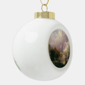 Rocky Mountain landschap majestueuze landschap Keramische Bal Ornament (Links)