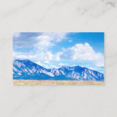 Rocky Mountain landschap Wilde bloemen Fotokunst Visitekaartje (Achterkant)