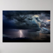Rocky Mountain Lightning Storm Poster (Voorkant)