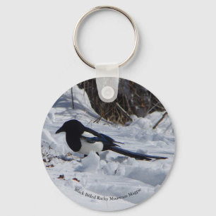 Rocky Mountain Magpie-sleutelketen Sleutelhanger