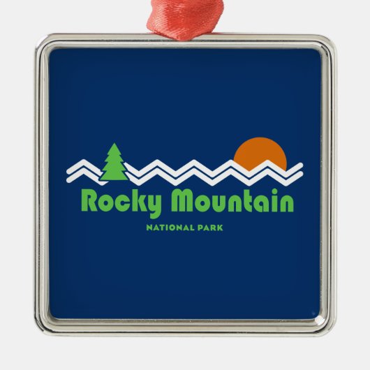 Rocky Mountain Metalen Ornament (Voorkant)