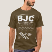 Rocky Mountain Metropolitan Airport BJC T-shirt (Voorkant)