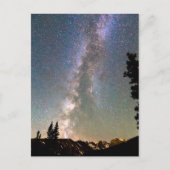 Rocky Mountain Milky Way en Falling Star Briefkaart (Voorkant)