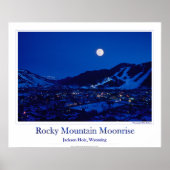 Rocky Mountain Moonrise Poster (Voorkant)