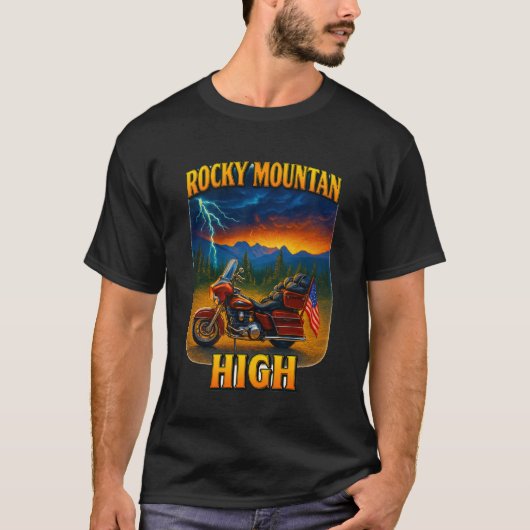 Rocky Mountain Motorfiets T-shirt (Voorkant)