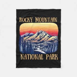 Rocky mountain nationaal park colorado natuur wand fleece deken