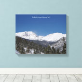 Rocky Mountain National Park 2 mnt canvas print (Insitu (Houten vloer))