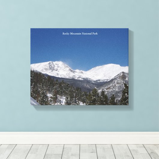 Rocky Mountain National Park 2 mnt canvas print (Insitu (Houten vloer))