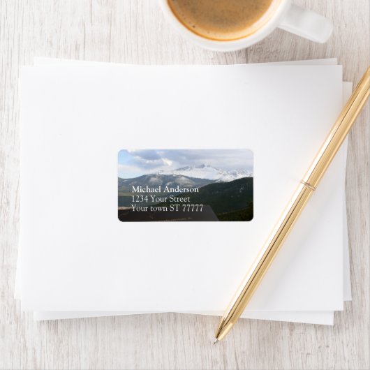 Rocky Mountain National Park Adreslabel Etiket (Insitu)