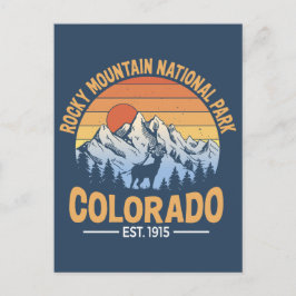 Rocky Mountain National Park Ansichtkaart Colorado Briefkaart