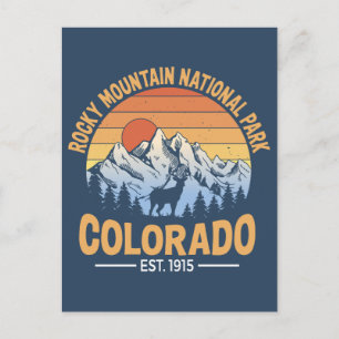 Rocky Mountain National Park Ansichtkaart Colorado Briefkaart