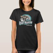 Rocky Mountain National Park Big Horn Sheep Retro T-shirt (Voorkant)