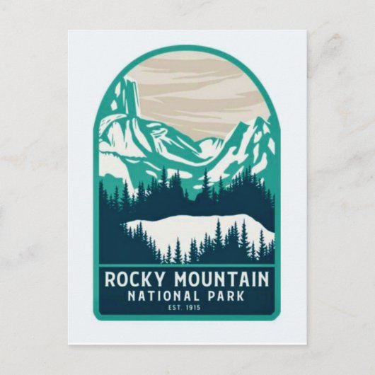 Rocky Mountain National Park Briefkaart (Voorkant)