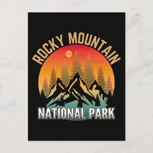 Rocky Mountain National Park Briefkaart (Voorkant)