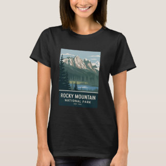 Rocky Mountain National Park Camping Hiking Men Wo T-shirt