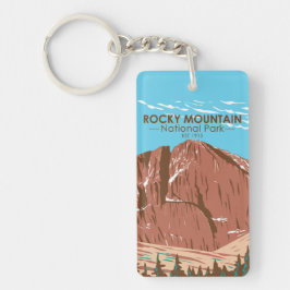 Rocky Mountain National Park Colorado Double Sided Sleutelhanger