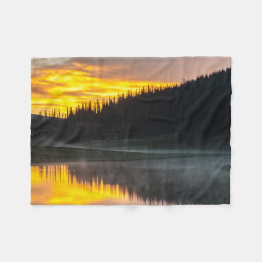 Rocky Mountain National Park Colorado Fleece Deken (Voorkant (Horizontaal))