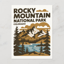 Rocky Mountain National Park, Colorado kunst Briefkaart