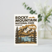 Rocky Mountain National Park, Colorado  kunst Briefkaart (Staand voorkant)