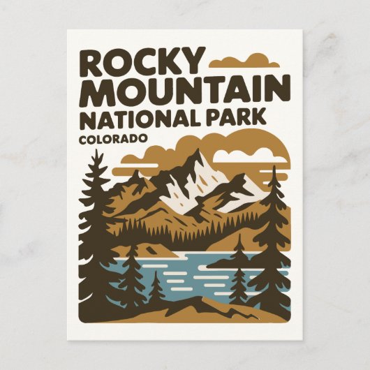 Rocky Mountain National Park, Colorado  kunst Briefkaart (Voorkant)