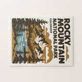 Rocky Mountain National Park, Colorado kunst Legpuzzel (Horizontaal)