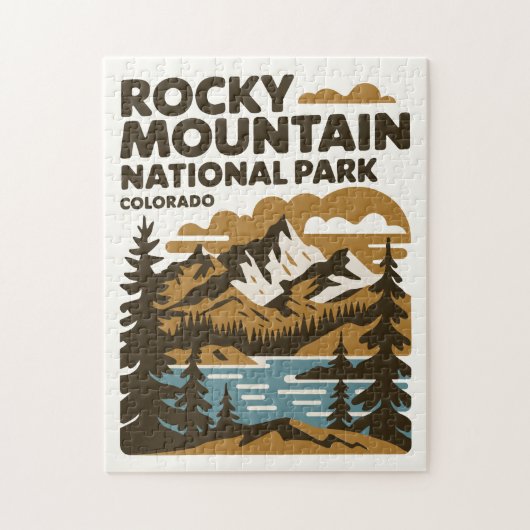 Rocky Mountain National Park, Colorado kunst Legpuzzel (Verticaal)