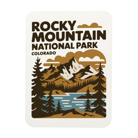 Rocky Mountain National Park, Colorado  kunst Magneet (Verticaal)