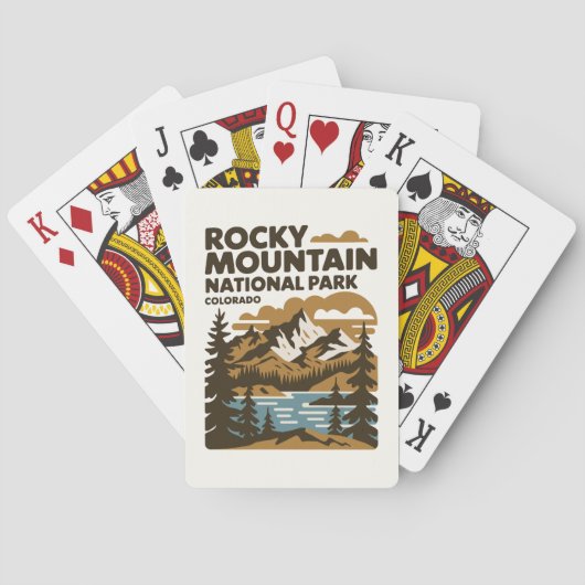 Rocky Mountain National Park, Colorado  kunst Pokerkaarten (Achterkant)