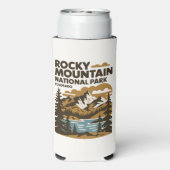 Rocky Mountain National Park, Colorado kunst Seltzer Blikjeskoeler (Seltzer Achterkant)