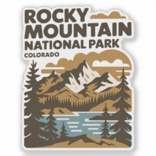 Rocky Mountain National Park, Colorado  kunst Sticker