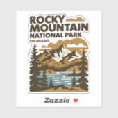 Rocky Mountain National Park, Colorado  kunst Sticker (Vel)