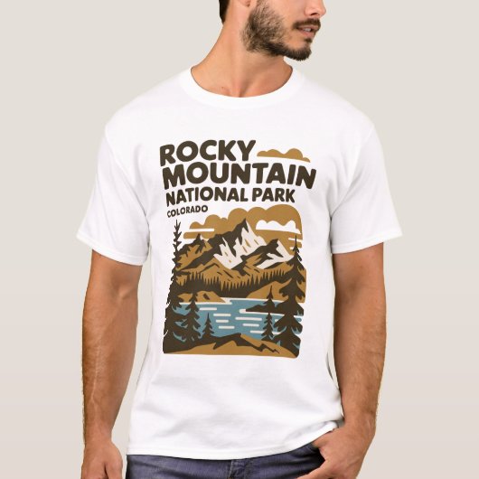 Rocky Mountain National Park, Colorado  kunst T-shirt (Voorkant)