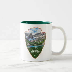 Rocky Mountain National Park Colorado Pijl Tweekleurige Koffiemok