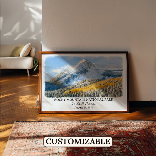 Rocky Mountain National Park Colorado Poster is tr