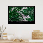 Rocky Mountain National Park Colorado Satellite Poster (Keuken)