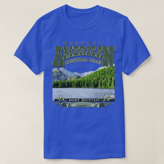 Rocky Mountain National Park Colorado T-shirt (Design voorkant)