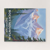Rocky Mountain National Park Colorado Travel Art Legpuzzel (Horizontaal)