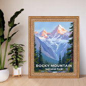 Rocky Mountain National Park Colorado Travel Art Poster