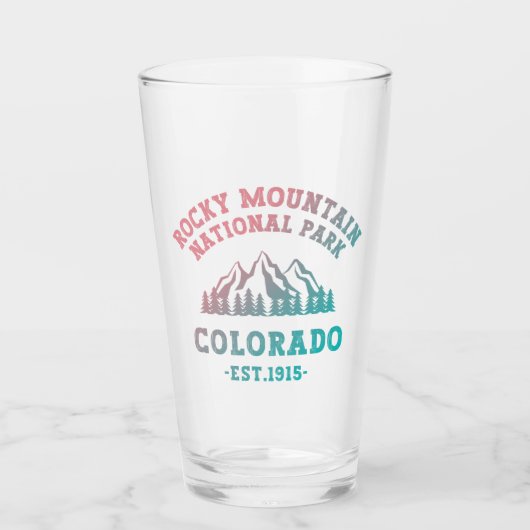 Rocky Mountain National Park Colorado USA Gradient Glas (Voorkant)