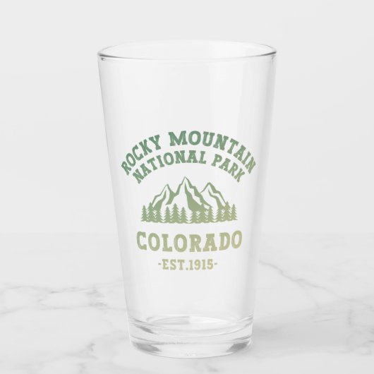 Rocky Mountain National Park Colorado USA Gradient Glas (Voorkant)
