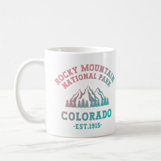 Rocky Mountain National Park Colorado USA Gradient Koffiemok (Links)