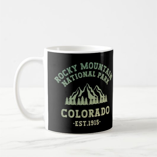 Rocky Mountain National Park Colorado USA Gradient Koffiemok (Links)