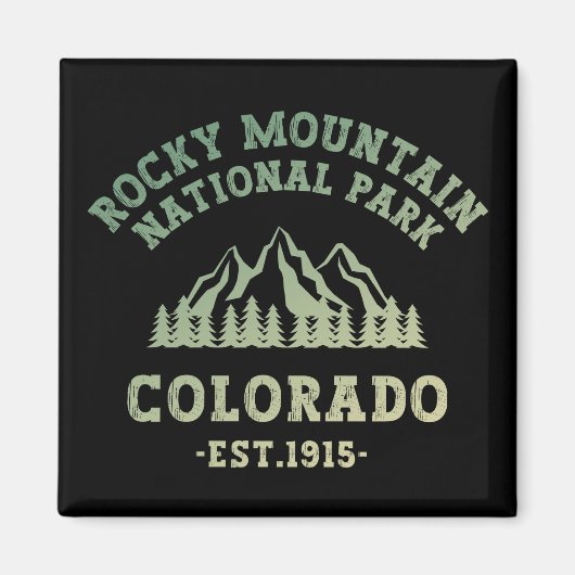 Rocky Mountain National Park Colorado USA Gradient Magneet (Voorkant)