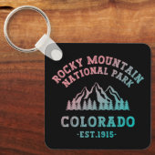 Rocky Mountain National Park Colorado USA Gradient Sleutelhanger (Voorkant)