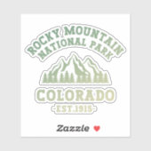 Rocky Mountain National Park Colorado USA Gradient Sticker (Vel)