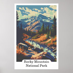 Rocky Mountain National Park Colorado USA Reis Poster