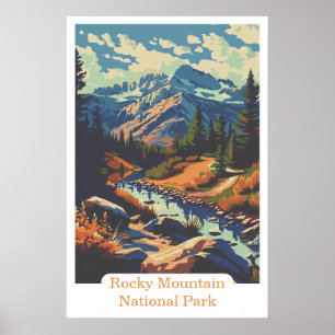 Rocky Mountain National Park Colorado USA Reizen Poster