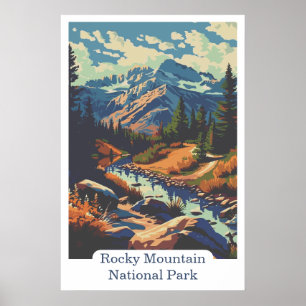 Rocky Mountain National Park Colorado USA Reizen Poster