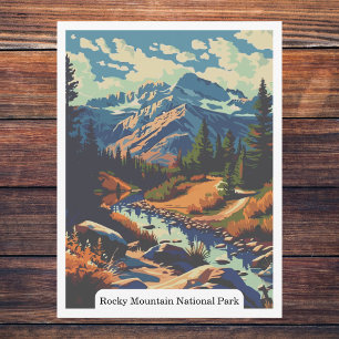 Rocky Mountain National Park, Colorado, Verenigde  Briefkaart