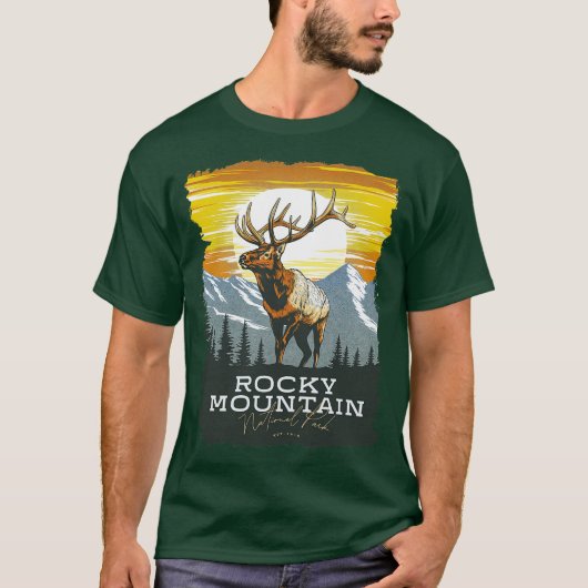 Rocky Mountain National Park Elk T-shirt (Voorkant)